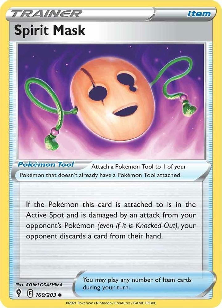 SWSH07: Evolving Skies (SWSH07) - Spirit Mask (#160/203, Uncommon) ()