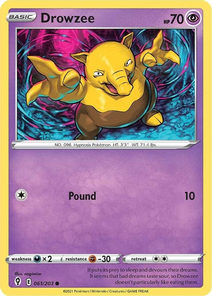 SWSH07: Evolving Skies (SWSH07) - Drowzee (#061/203, Common) ()