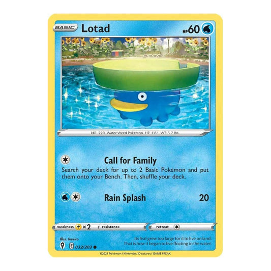 SWSH07: Evolving Skies (SWSH07) - Lotad (#032/203) (Near Mint)