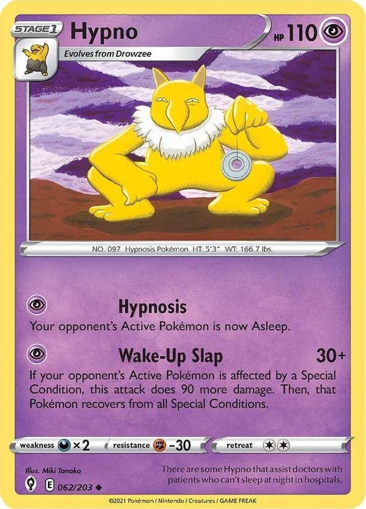 SWSH07: Evolving Skies (SWSH07) - Hypno (#062/203, Uncommon) ()