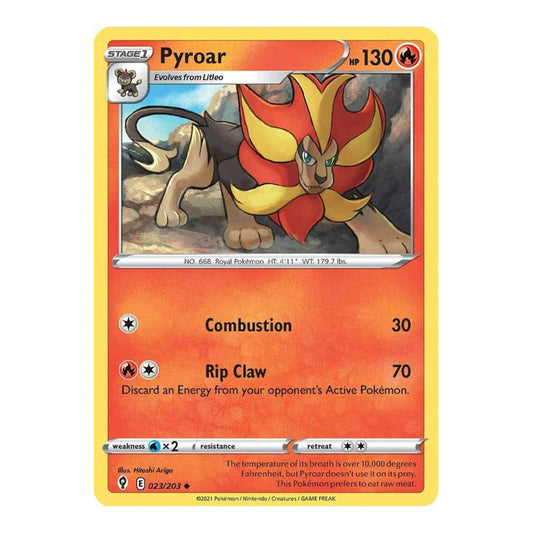 SWSH07: Evolving Skies (SWSH07) - Pyroar (#023/203) (Near Mint)