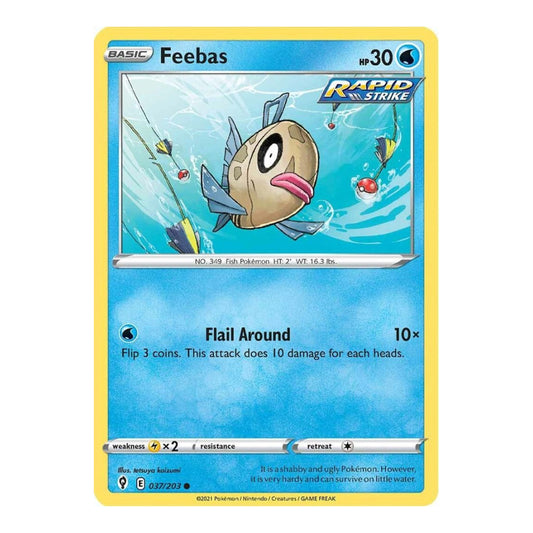 SWSH07: Evolving Skies (SWSH07) - Feebas (#037/203) (Near Mint)
