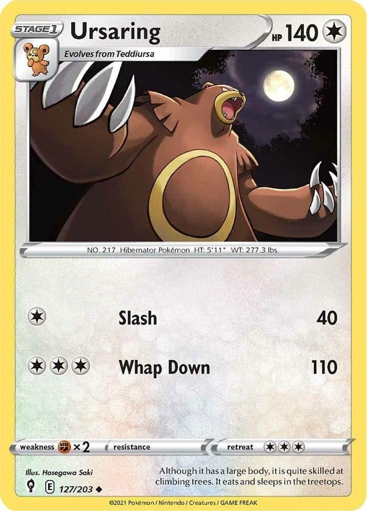 SWSH07: Evolving Skies (SWSH07) - Ursaring (#127/203, Uncommon) ()