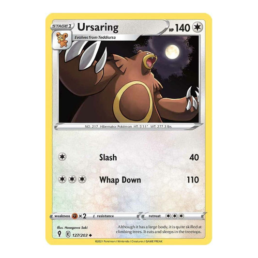 SWSH07: Evolving Skies (SWSH07) - Ursaring (#127/203) (Near Mint)