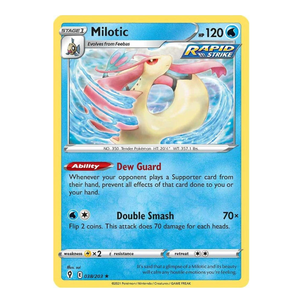 SWSH07: Evolving Skies (SWSH07) - Milotic (#038/203) (Near Mint)