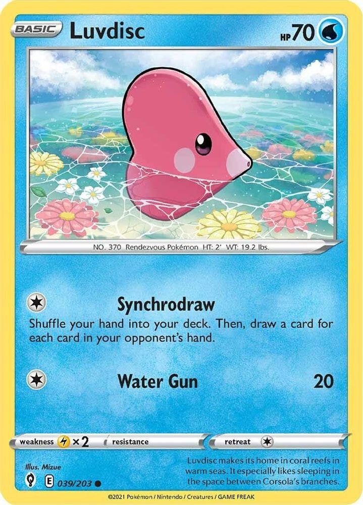 SWSH07: Evolving Skies (SWSH07) - Luvdisc (#039/203, Common) ()