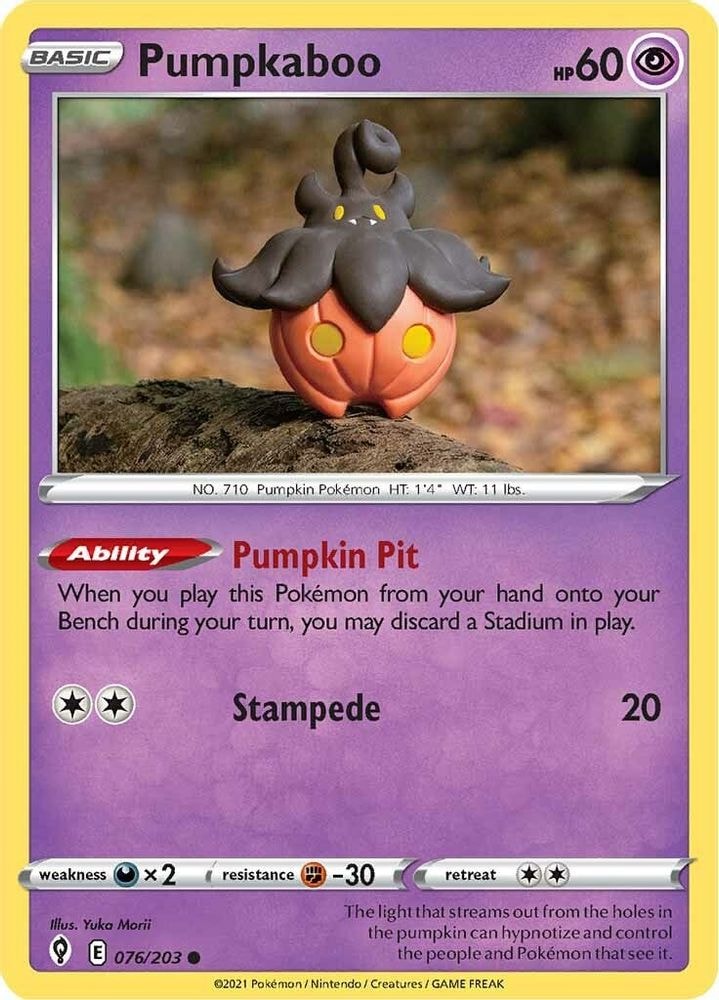 SWSH07: Evolving Skies (SWSH07) - Pumpkaboo (#076/203, Common) ()