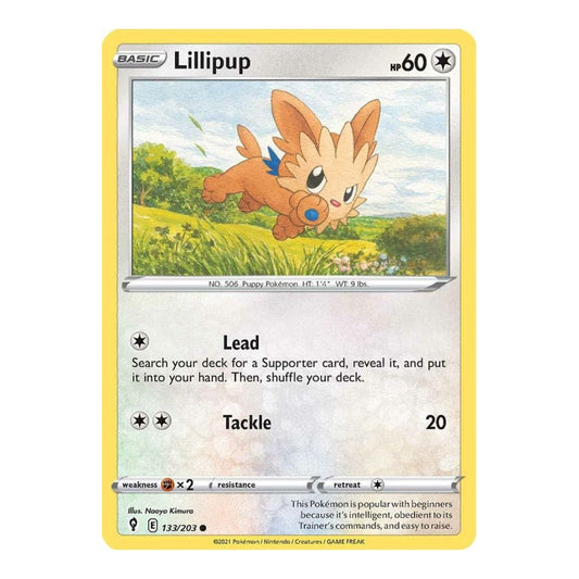 SWSH07: Evolving Skies (SWSH07) - Lillipup (#133/203) (Near Mint)