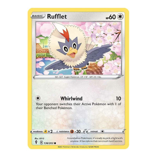 SWSH07: Evolving Skies (SWSH07) - Rufflet (#136/203) (Near Mint)