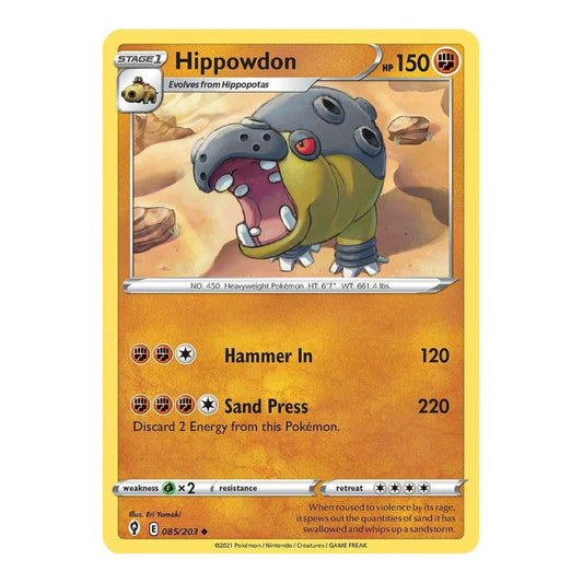 SWSH07: Evolving Skies (SWSH07) - Hippowdon (#085/203) (Near Mint)