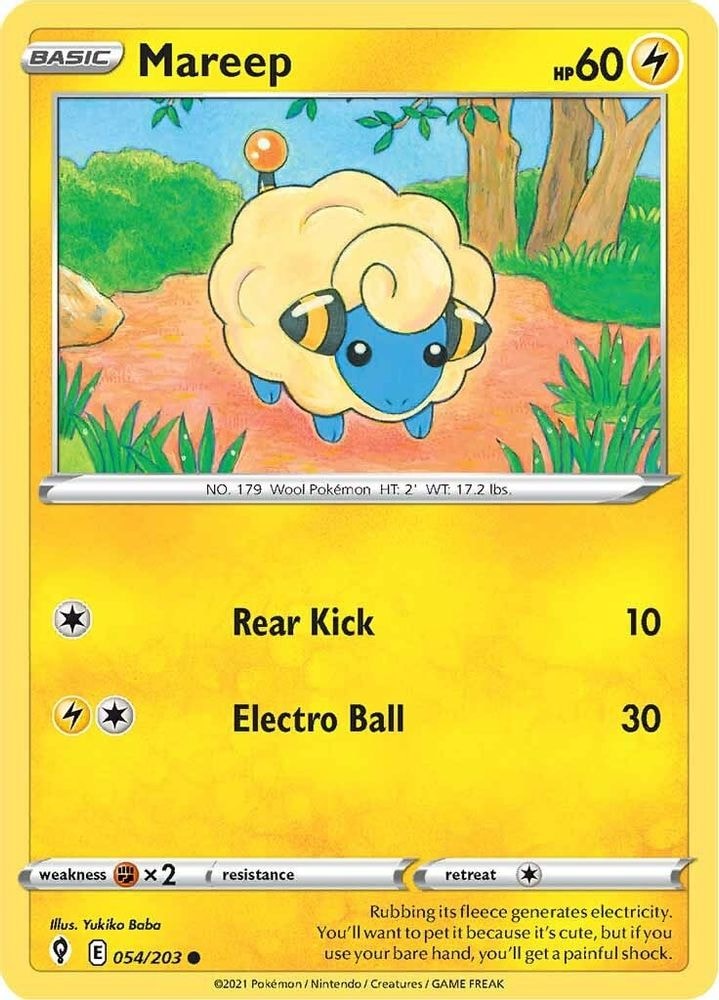 SWSH07: Evolving Skies (SWSH07) - Mareep (#054/203, Common) ()