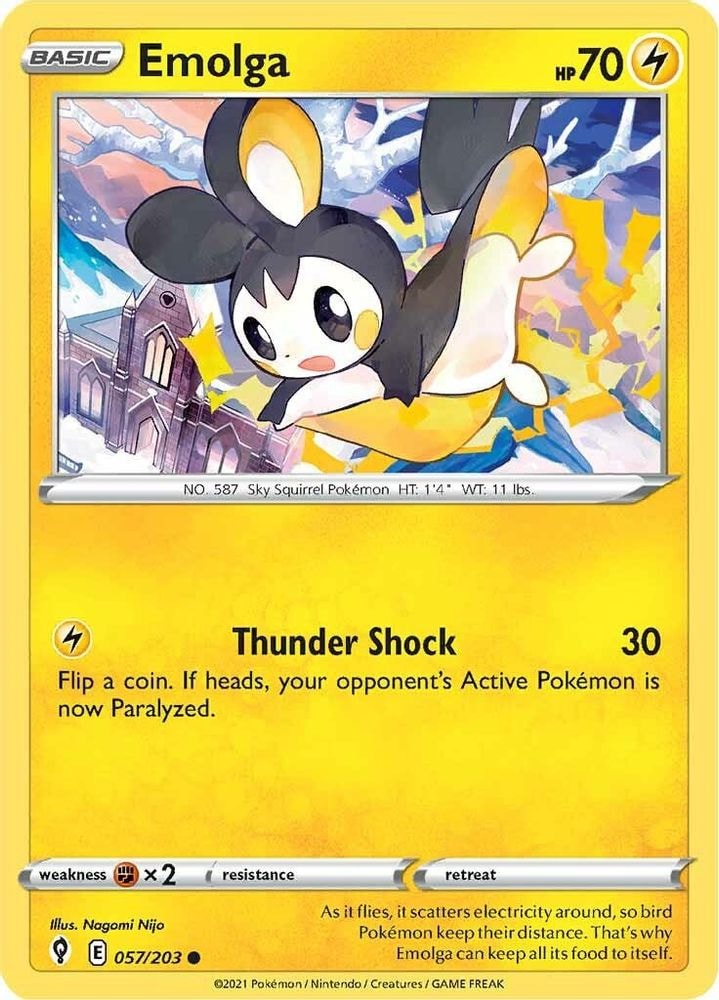 SWSH07: Evolving Skies (SWSH07) - Emolga (#057/203, Common) ()