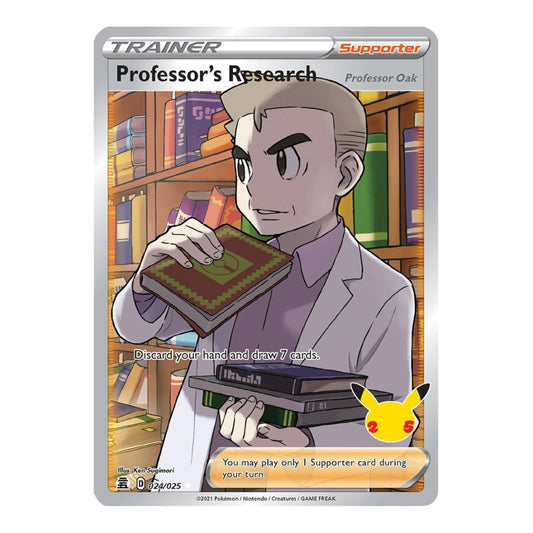 Celebrations (CLB) - Professor's Research [Professor Oak] (Full Art) (#024/025) (Near Mint)