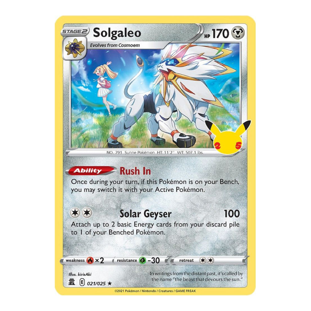 Celebrations (CLB) - Solgaleo (#021/025) (Near Mint)