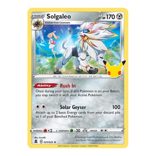 Celebrations (CLB) - Solgaleo (#021/025) (Near Mint)