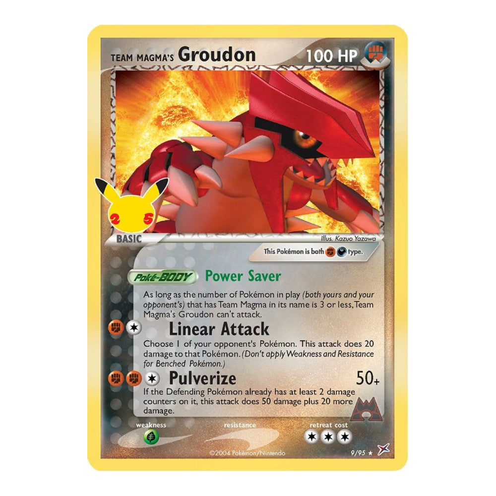 Celebrations: Classic Collection (CCC) - Team Magmas Groudon (#9/95) (Near Mint)