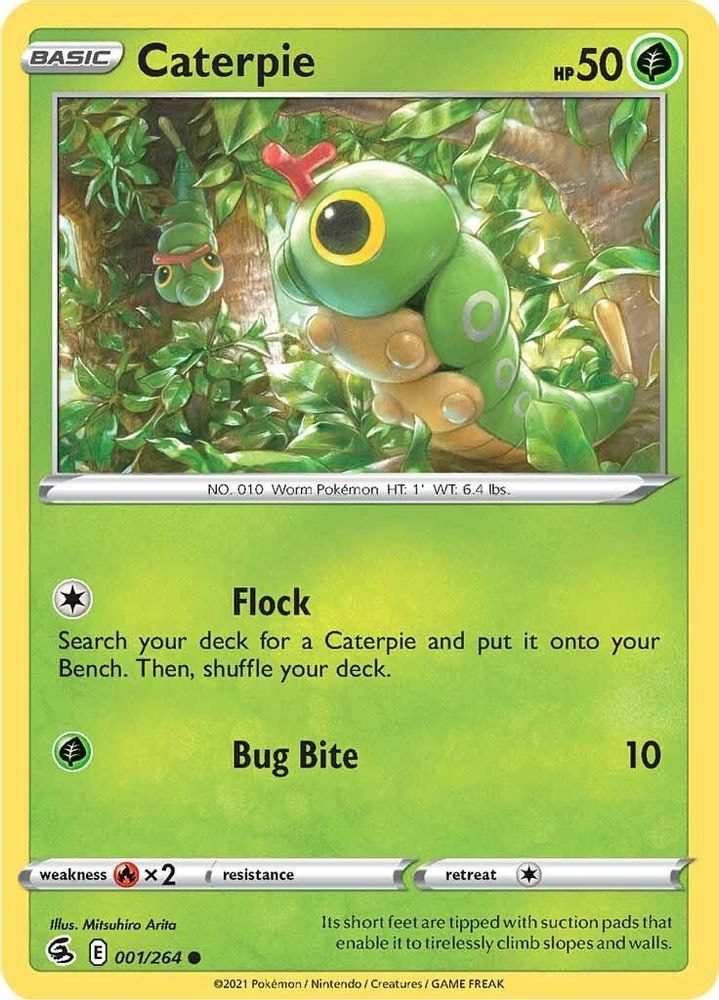 SWSH08: Fusion Strike (SWSH08) - Caterpie (#001/264, Common) ()