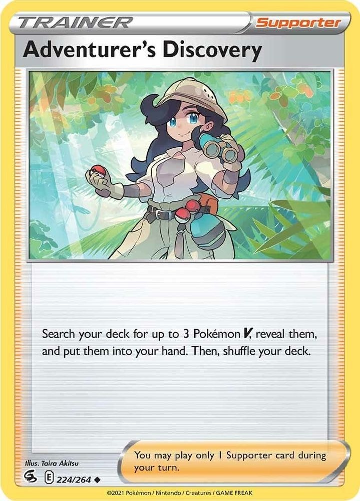 SWSH08: Fusion Strike (SWSH08) - Adventurer's Discovery (#224/264, Uncommon) ()