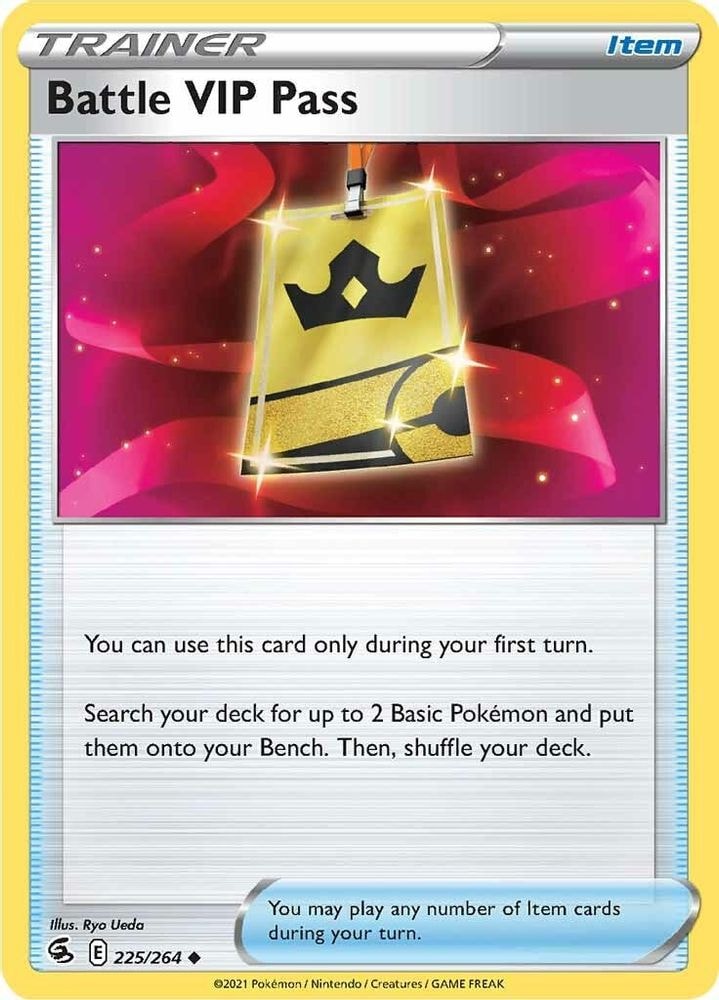 SWSH08: Fusion Strike (SWSH08) - Battle VIP Pass (#225/264, Uncommon) ()