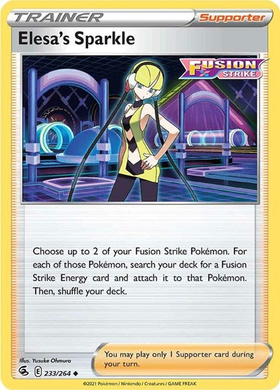 SWSH08: Fusion Strike (SWSH08) - Elesa's Sparkle (#233/264, Uncommon) ()