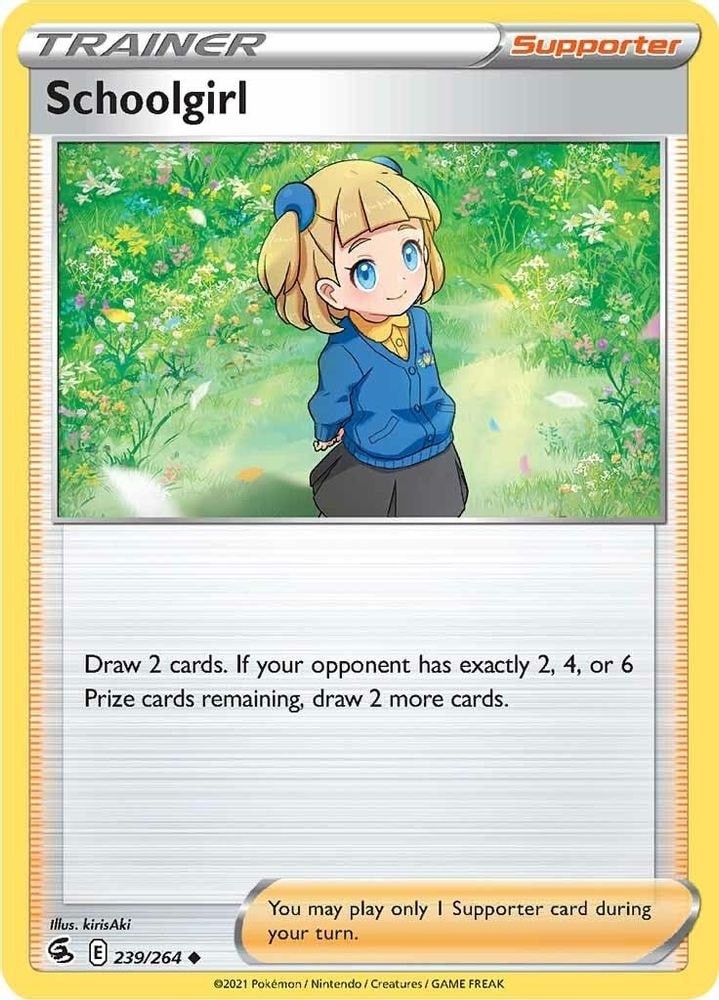SWSH08: Fusion Strike (SWSH08) - Schoolgirl (#239/264, Uncommon) ()