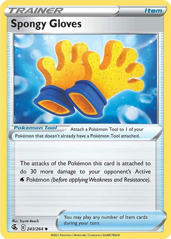 SWSH08: Fusion Strike (SWSH08) - Spongy Gloves (#243/264, Uncommon) ()