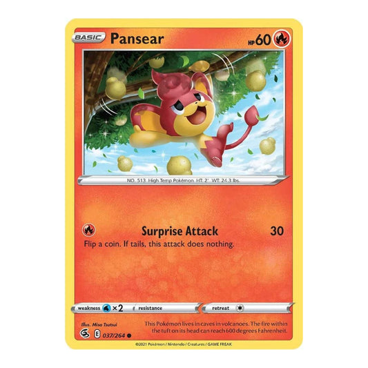 SWSH08: Fusion Strike (SWSH08) - Pansear (#037/264) (Near Mint)