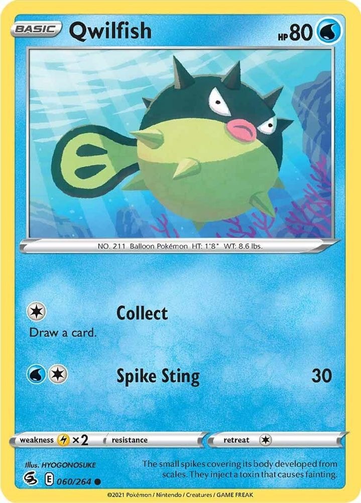 SWSH08: Fusion Strike (SWSH08) - Qwilfish (#060/264, Common) ()