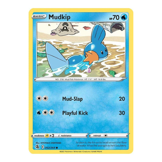 SWSH08: Fusion Strike (SWSH08) - Mudkip (#062/264) (Near Mint)