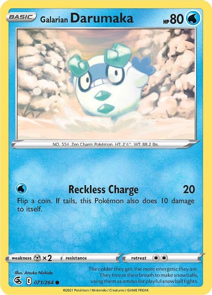 SWSH08: Fusion Strike (SWSH08) - Galarian Darumaka (#071/264, Common) ()