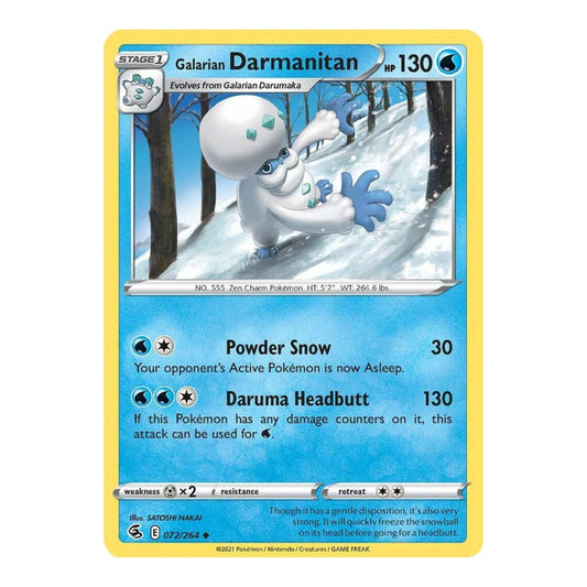 SWSH08: Fusion Strike (SWSH08) - Galarian Darmanitan (#072/264) (Near Mint)