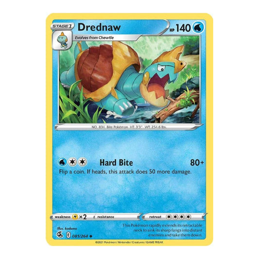SWSH08: Fusion Strike (SWSH08) - Drednaw (#081/264) (Near Mint)