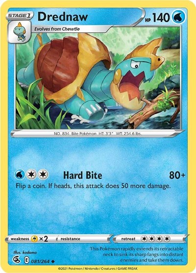 SWSH08: Fusion Strike (SWSH08) - Drednaw (#081/264, Uncommon) ()