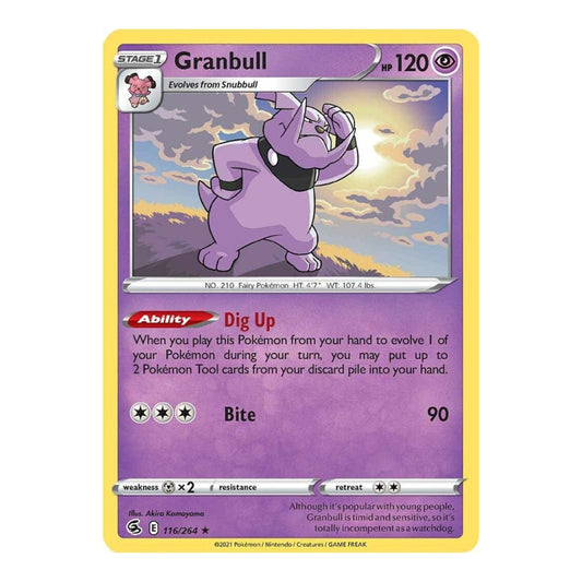 SWSH08: Fusion Strike (SWSH08) - Granbull (#116/264) (Near Mint)