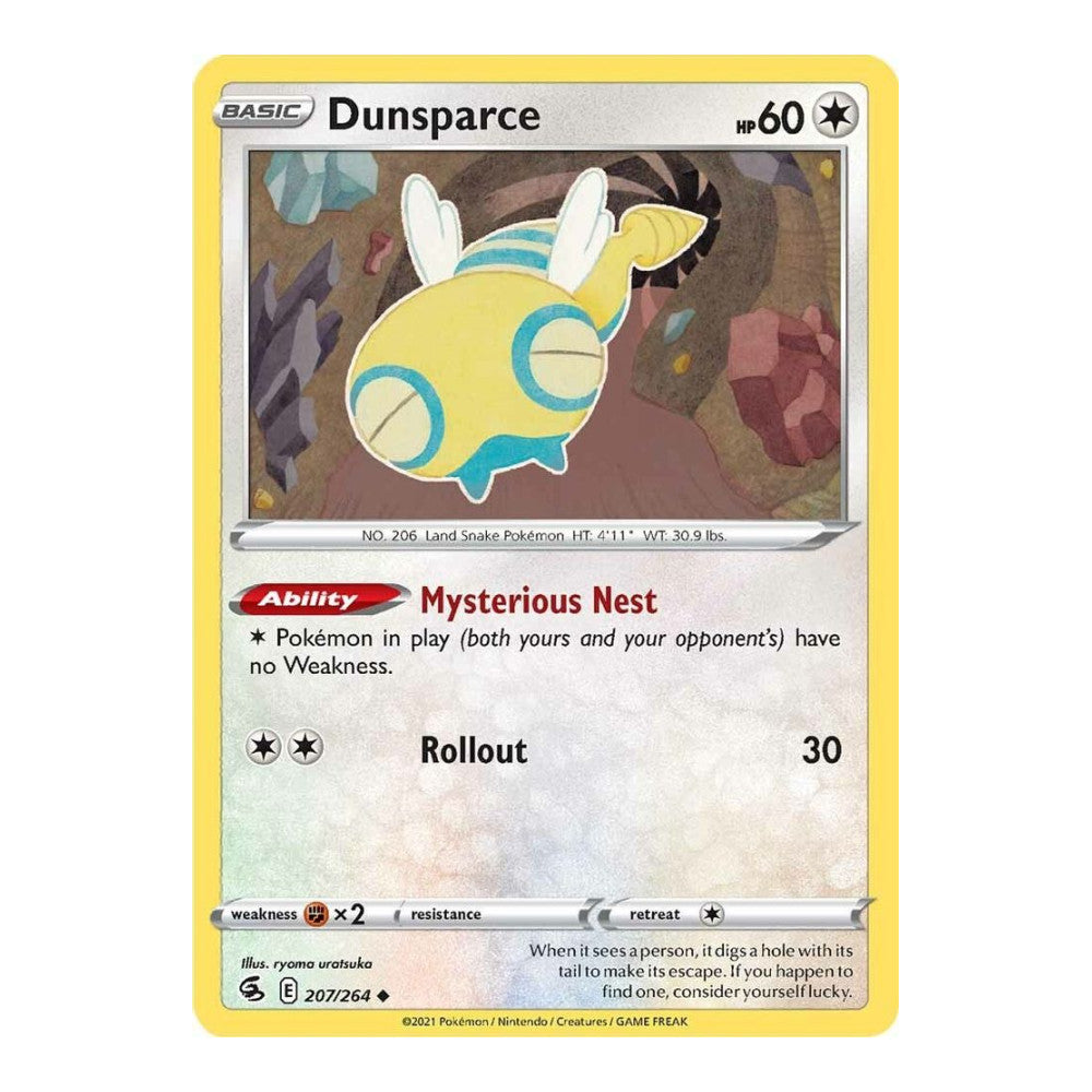 SWSH08: Fusion Strike (SWSH08) - Dunsparce (#207/264) (Near Mint)