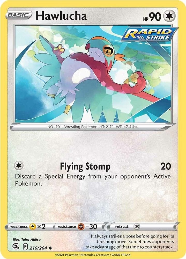SWSH08: Fusion Strike (SWSH08) - Hawlucha (#216/264, Uncommon) ()