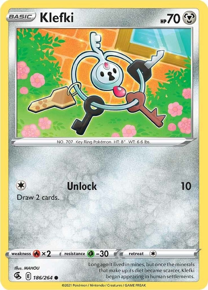 SWSH08: Fusion Strike (SWSH08) - Klefki (#186/264, Common) ()