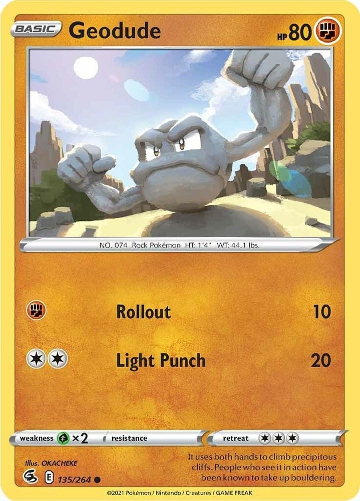 SWSH08: Fusion Strike (SWSH08) - Geodude (#135/264, Common) ()