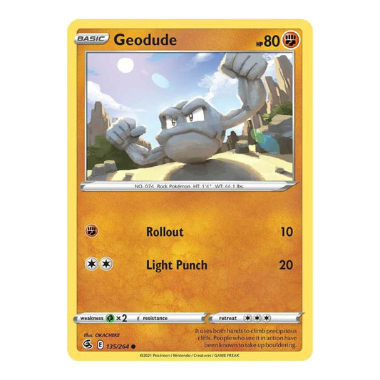 SWSH08: Fusion Strike (SWSH08) - Geodude (#135/264) (Near Mint)