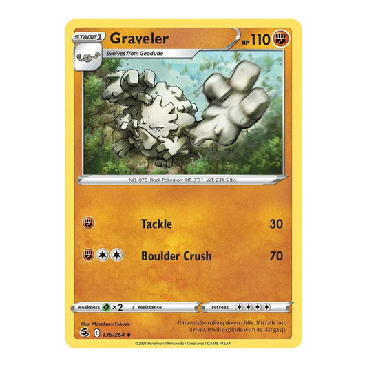 SWSH08: Fusion Strike (SWSH08) - Graveler (#136/264) (Near Mint)