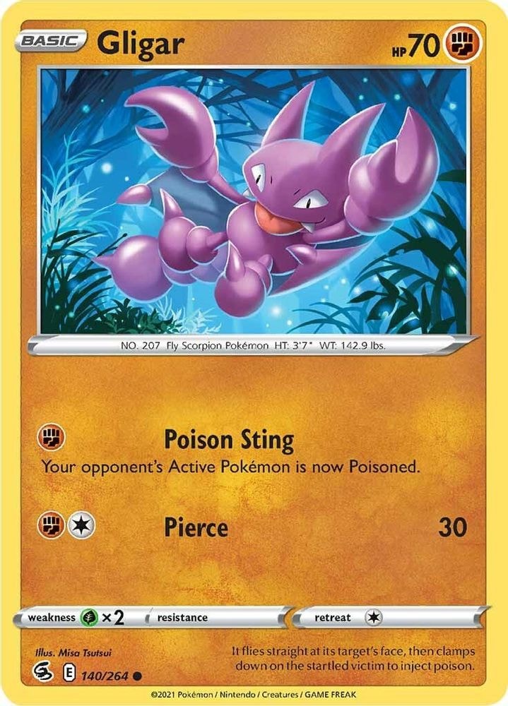 SWSH08: Fusion Strike (SWSH08) - Gligar (#140/264, Common)
