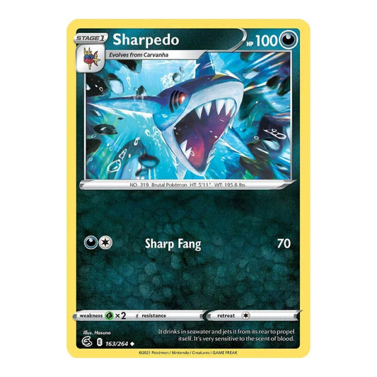 SWSH08: Fusion Strike (SWSH08) - Sharpedo (#163/264) (Near Mint)