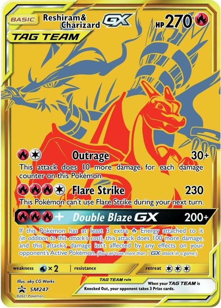 SM Promos (SMP) - Reshiram & Charizard GX - SM247 (#SM247, Promo) ()