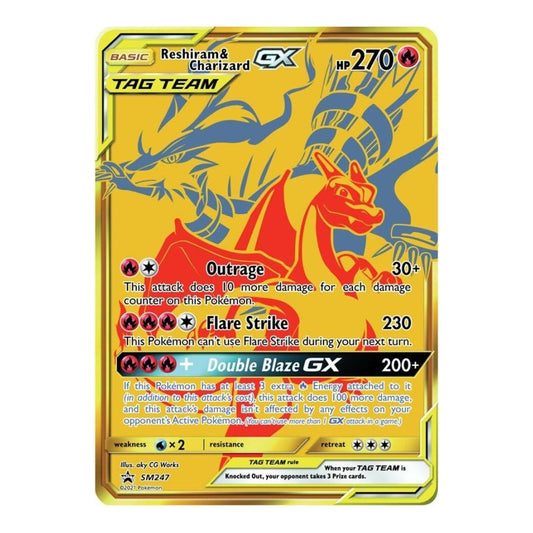 SM Promos (SMP) - Reshiram & Charizard GX - SM247 (#SM247) (Near Mint)