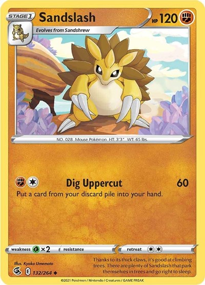 SWSH08: Fusion Strike (SWSH08) - Sandslash (#132/264, Uncommon) ()