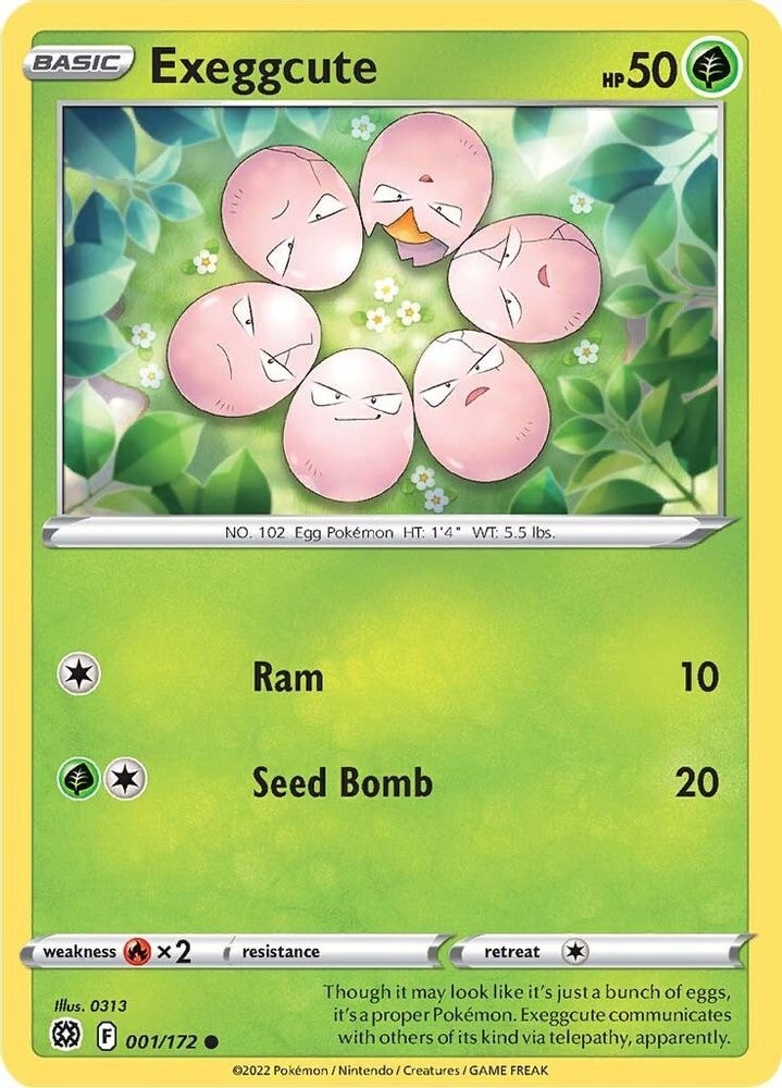 SWSH09: Brilliant Stars (SWSH09) - Exeggcute (#001/172, Common) ()