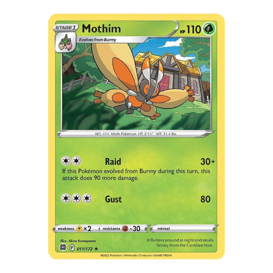 SWSH09: Brilliant Stars (SWSH09) - Mothim (#011/172) (Near Mint)