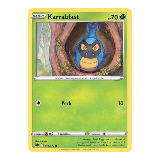 SWSH09: Brilliant Stars (SWSH09) - Karrablast (#015/172) (Near Mint)