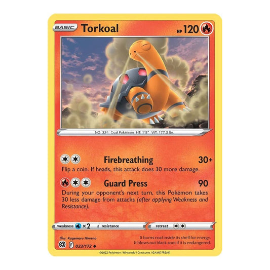 SWSH09: Brilliant Stars (SWSH09) - Torkoal (#023/172) (Near Mint)