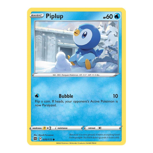 SWSH09: Brilliant Stars (SWSH09) - Piplup (#035/172) (Near Mint)